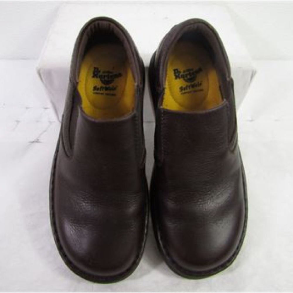 Dr Martens Shoes Mens 7 Orson Loafers Brown Leather Casual Slip On Round Toe